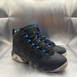 Size 6Y Jordan 9 Retro Photo Blue (GS) Mid Top Boys Athletic Sneakers 302359-007